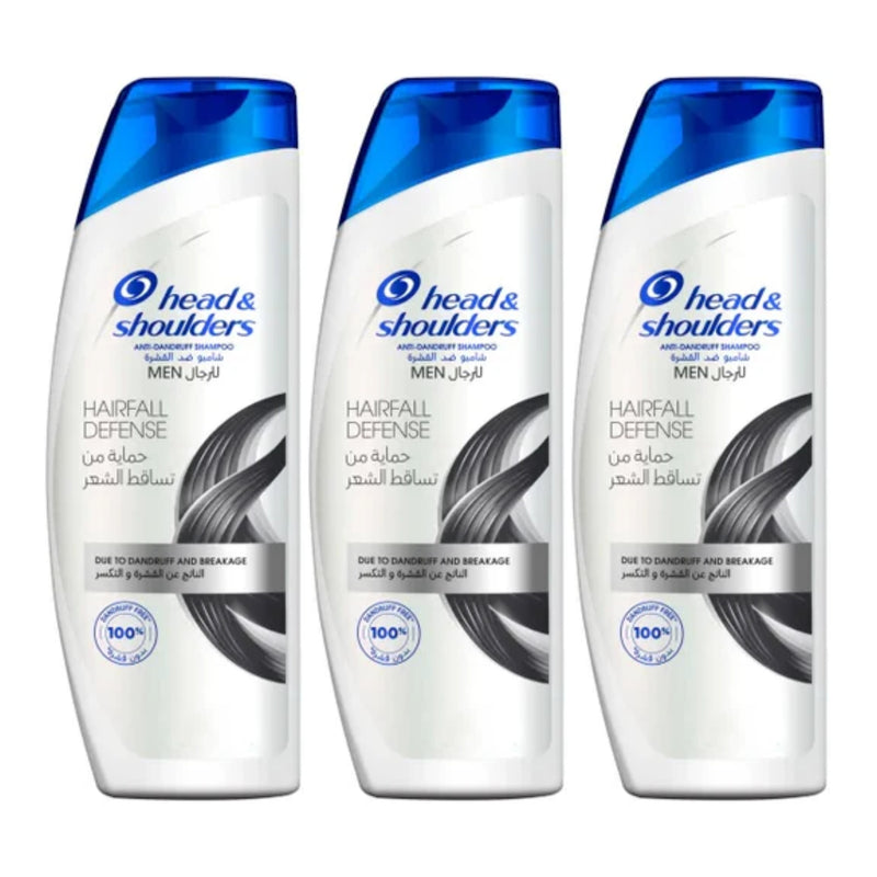 Head & Shoulders Anti-Dandruff Shampoo - HairFall Defense, 13.5oz (Pack of 3)