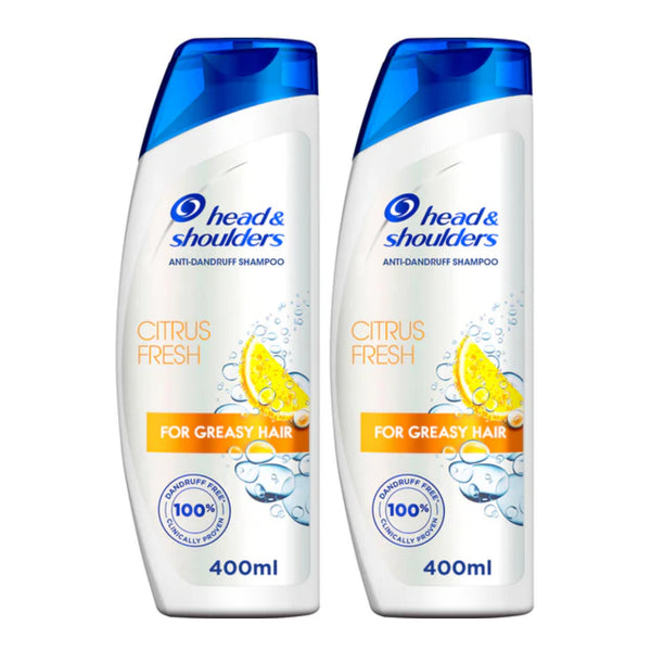 Head & Shoulders Anti-Dandruff Shampoo - Citrus Fresh, 13.5oz 400ml (Pack of 2)