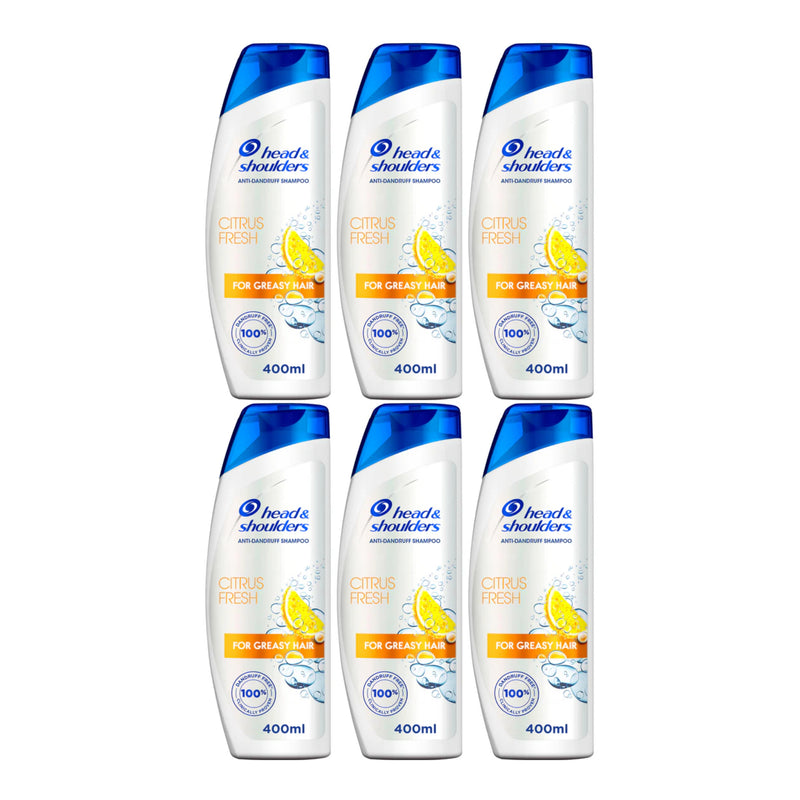 Head & Shoulders Anti-Dandruff Shampoo - Citrus Fresh, 13.5oz 400ml (Pack of 6)