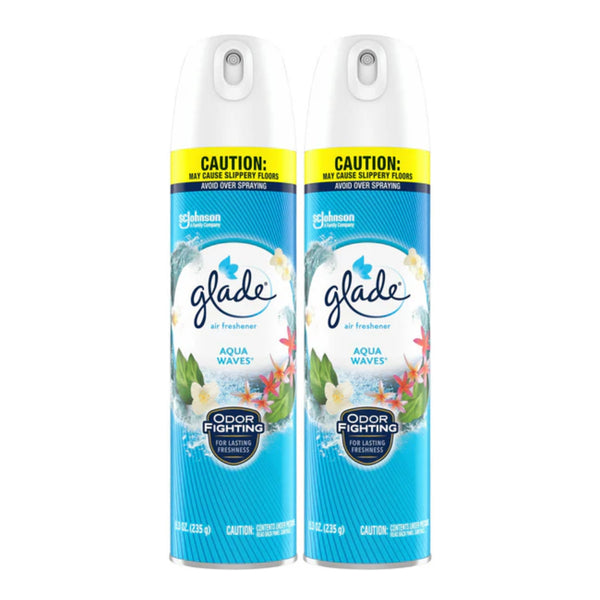 Glade Aqua Waves Air Freshener Spray, 8.3 oz. (Pack of 2)