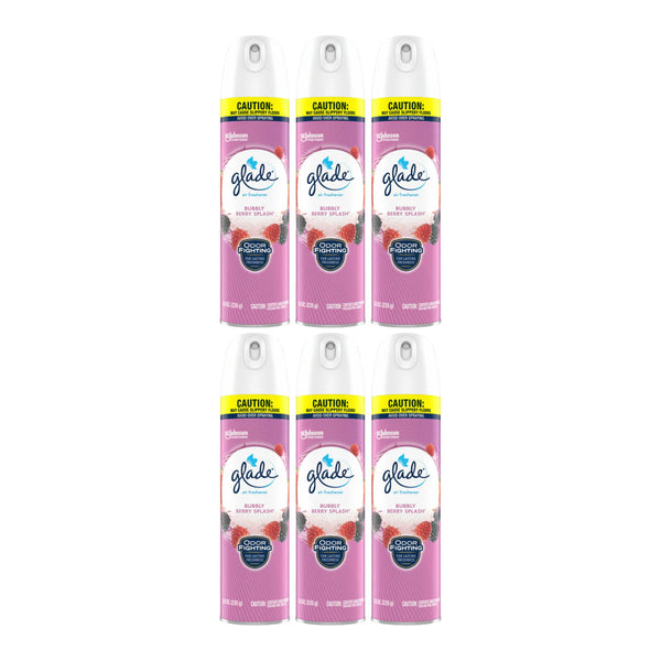 Glade Bubbly Berry Splash Air Freshener Spray, 8.3 oz. (Pack of 6)