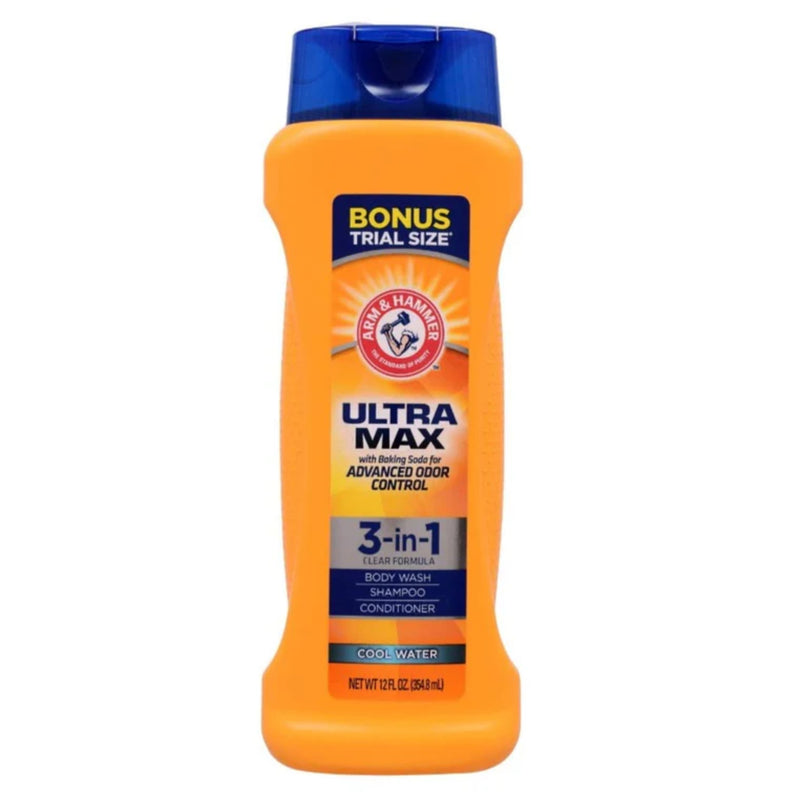 Arm & Hammer Ultra Max 3-in-1 Shampoo Conditioner (Cool Water) 12oz