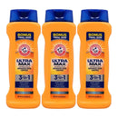 Arm & Hammer Ultra Max 3-in-1 Shampoo Conditioner (Cool Water) 12oz (Pack of 3)