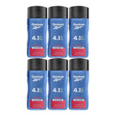 Reebok Move Your Spirit 4-in-1 Hair & Body Shower Gel 8.5oz (250ml) (Pack of 6)