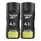 Reebok Inspire Your Mind 4-in-1 Hair & Body Shower Gel 8.5oz 250ml (Pack of 2)