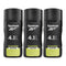 Reebok Inspire Your Mind 4-in-1 Hair & Body Shower Gel 8.5oz 250ml (Pack of 3)