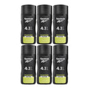 Reebok Inspire Your Mind 4-in-1 Hair & Body Shower Gel 8.5oz 250ml (Pack of 6)