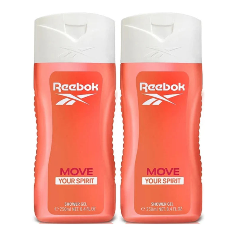 Reebok Move Your Spirit Shower Gel, 8.5oz (250ml) (Pack of 2)