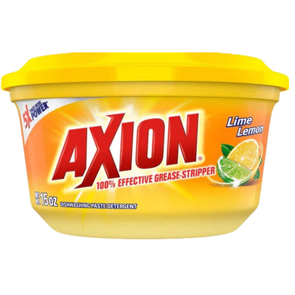 Axion Lime Lemon 100% Grease Stripper - Dishwashing Paste, 15oz.