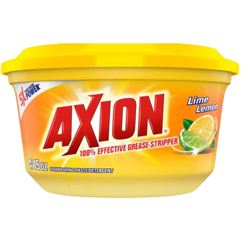 Axion Lime Lemon 100% Grease Stripper - Dishwashing Paste, 15oz.