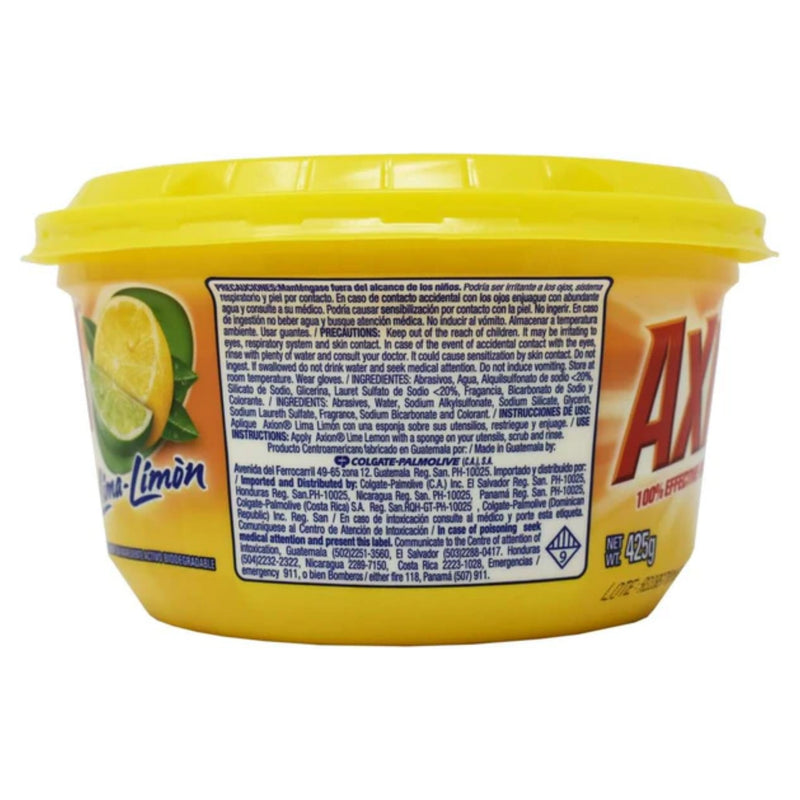 Axion Lime Lemon 100% Grease Stripper - Dishwashing Paste, 15oz.