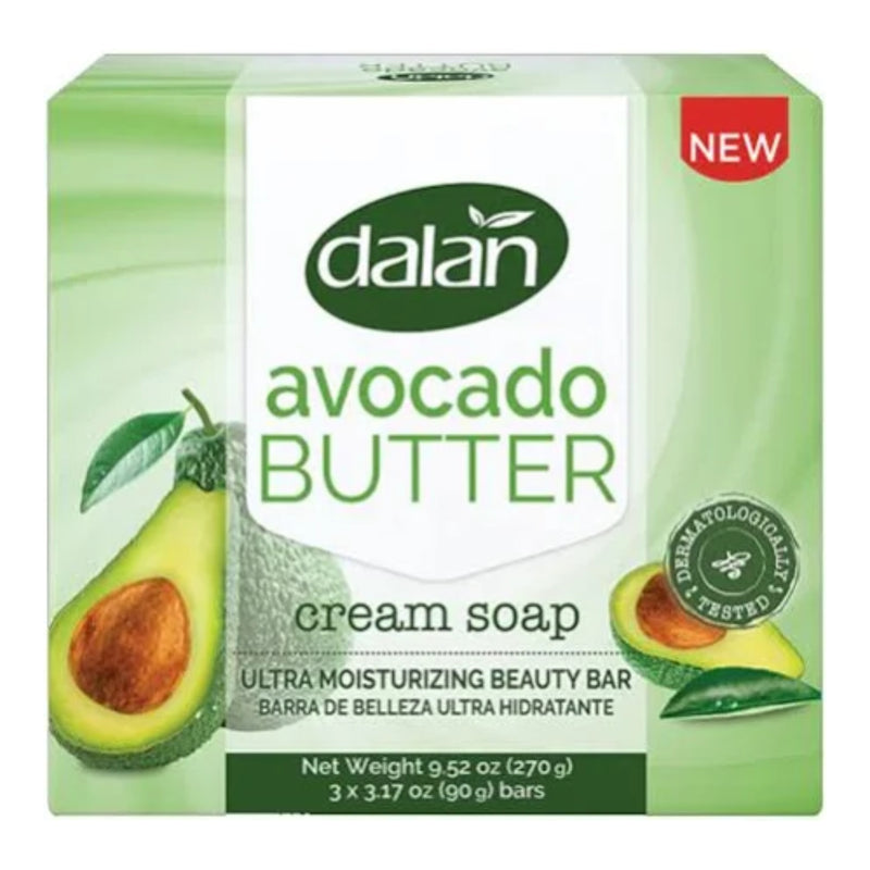 Dalan Avocado Butter Cream Soap Bar, 3 Bars, 3.17oz