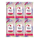 Deodorant Face & Body Wipes for Her - Obsession Scent, 30ct. (Pack of 6)