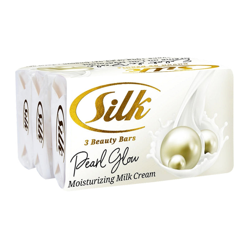 Silk Pearl Glow Beauty Bar Soap, 3 Bars, 3.53oz