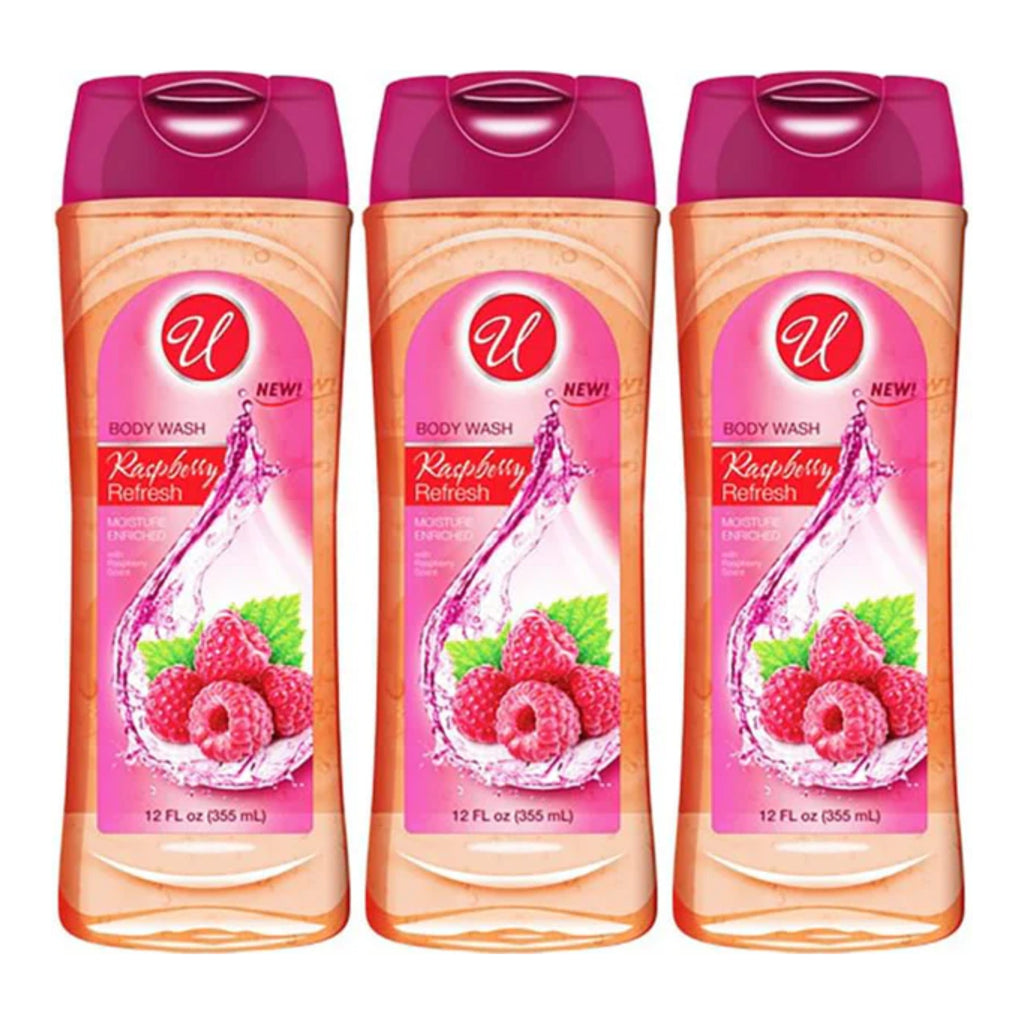 Raspberry Refresh Body Wash with Raspberry Scent, 12oz (355ml) (Pack o ...