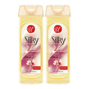 Silky Smooth Body Wash w/ Exotic Peach Blossom & Silk, 12oz (355ml) (Pack of 2)