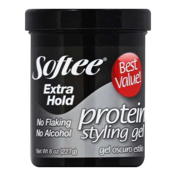 Softee Extra Hold Protein Styling Gel, 8oz (227g)