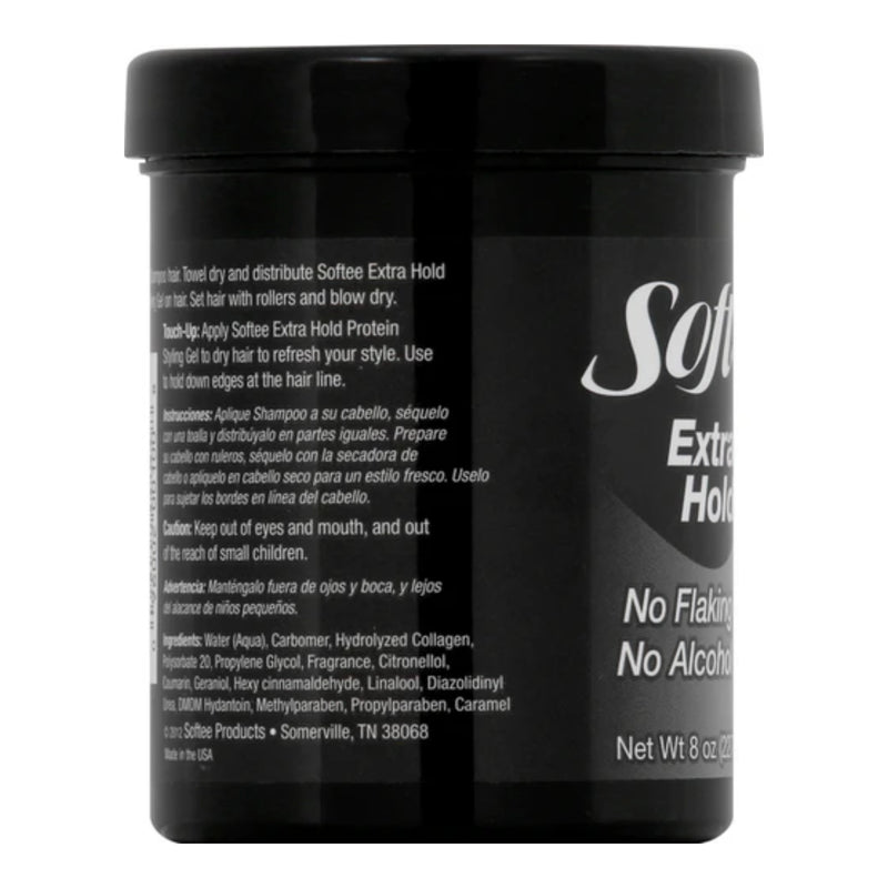 Softee Extra Hold Protein Styling Gel, 8oz (227g)