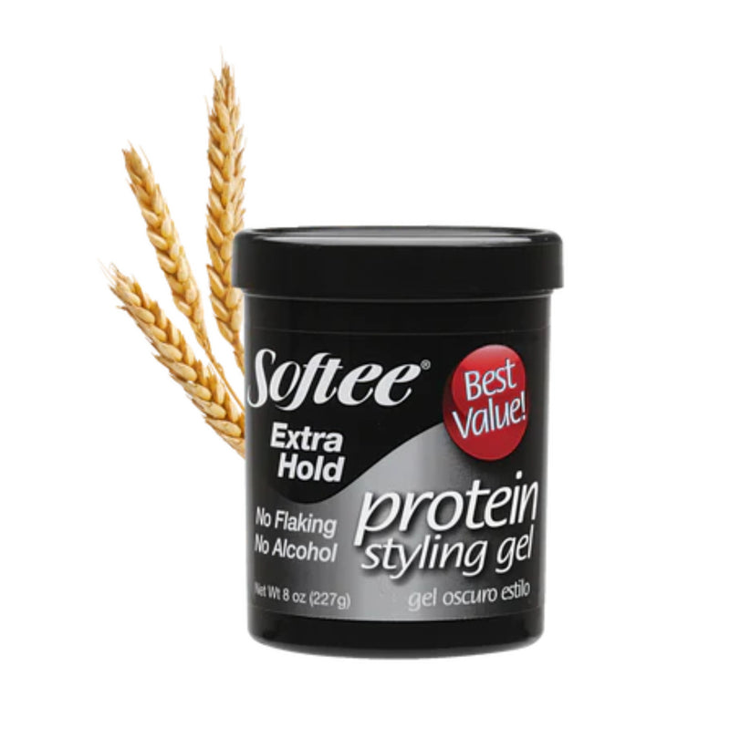 Softee Extra Hold Protein Styling Gel, 8oz (227g)