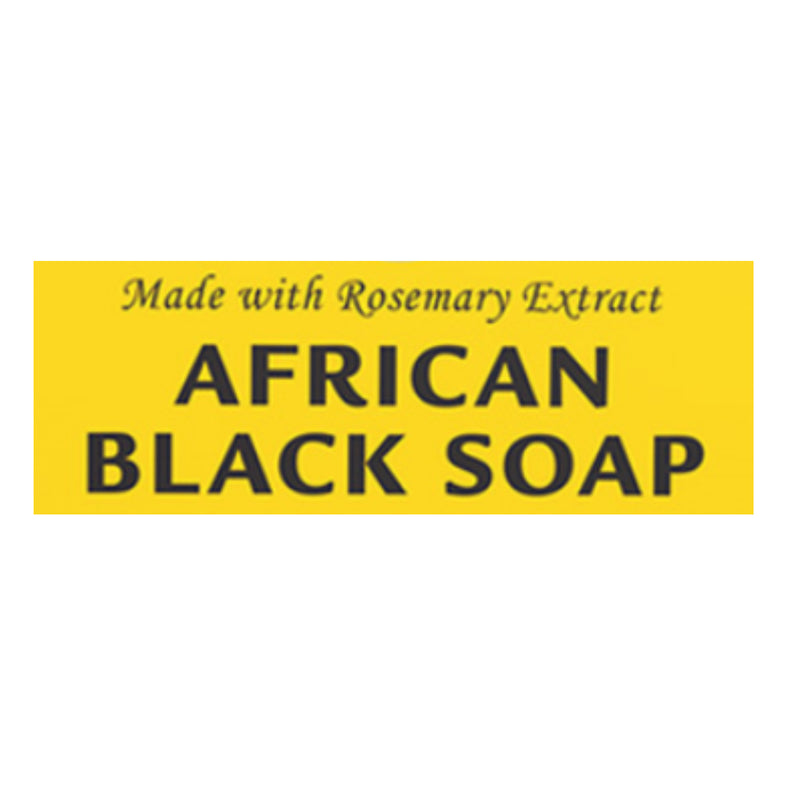 African Black Soap with Rosemary Extract, 4oz (113g)