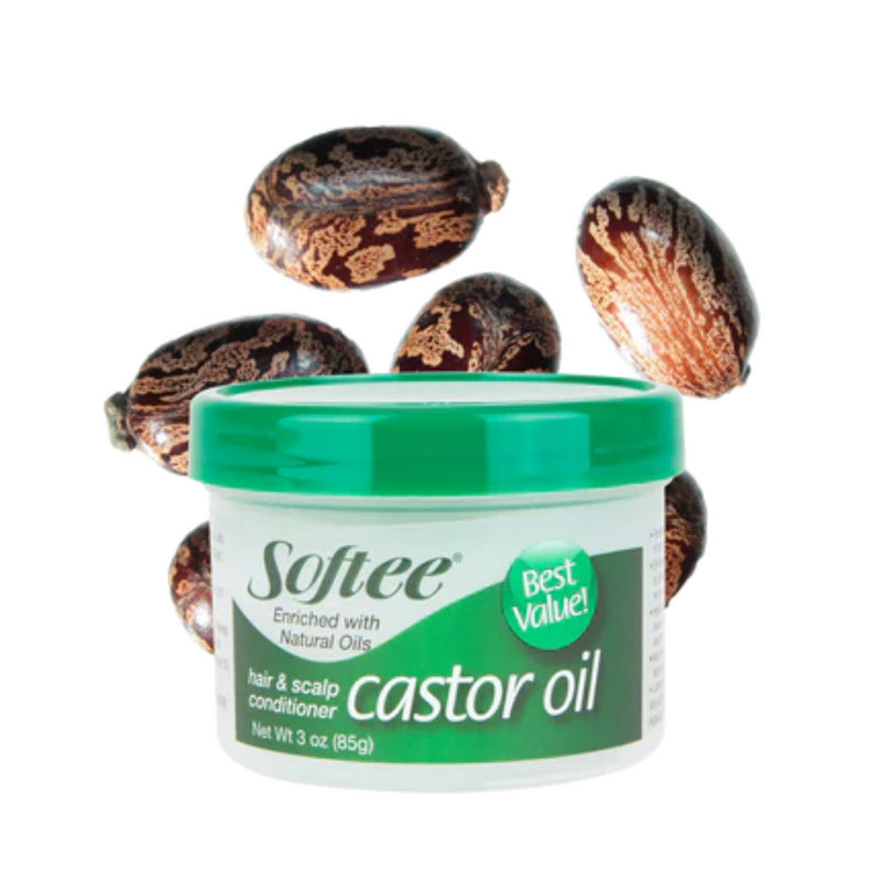 Softee Castor Oil w/ Natural Oils Hair & Scalp Conditioner, 3oz.