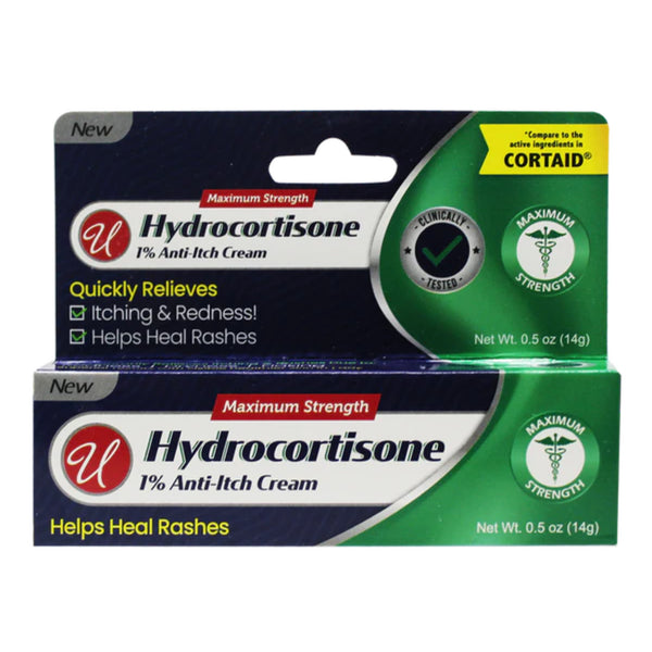 Hydrocortisone 1% Anti-Itch Cream Maximum Strength, 0.5oz (14g)