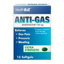 Anti-Gas Simethicone (125mg Softgels) Extra Strength, 15ct.