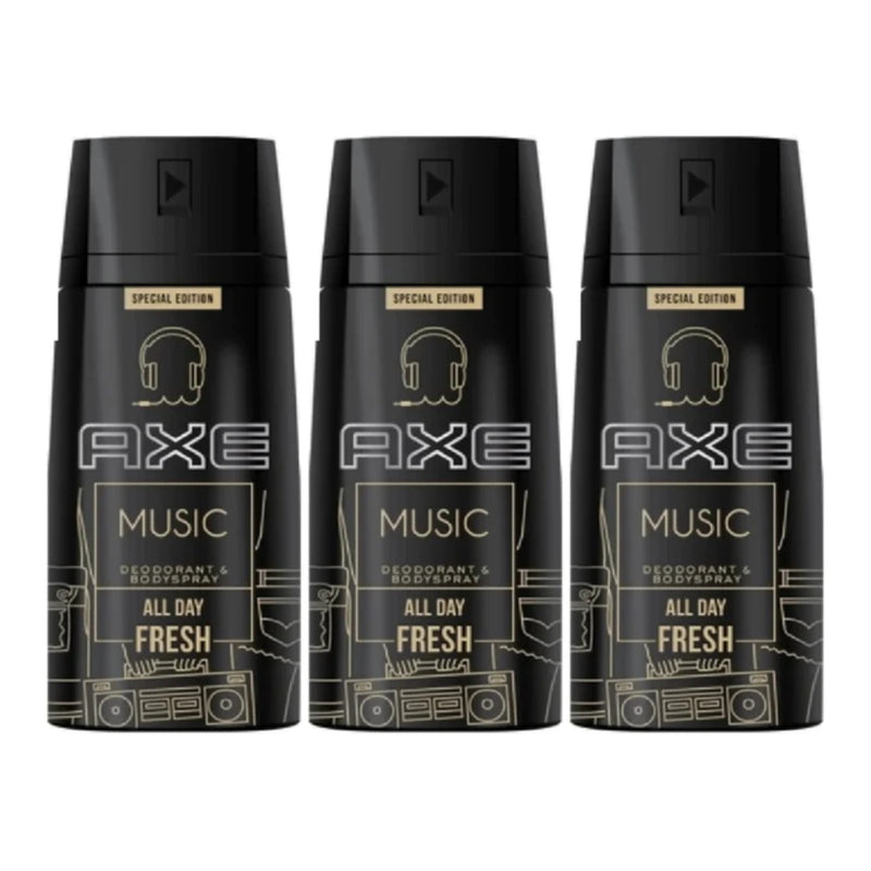 Axe Music Special Edition Deodorant + Body Spray, 150ml (Pack of 3)