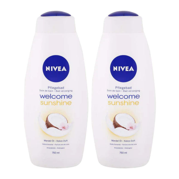 Nivea Welcome Sunshine Body Wash Body Cream, 750ml (Pack of 2)