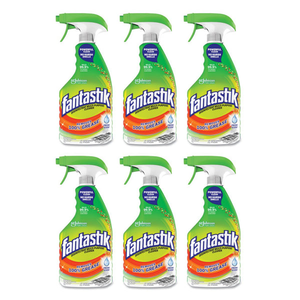 Fantastik Disinfectant Multi-Purpose Cleaner - Fresh Scent, 32 oz (Pack of 6)