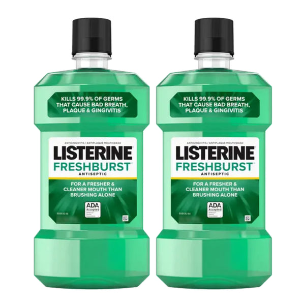 Listerine Freshburst Antiseptic Mouthwash, 8.45oz (250ml) (Pack of 2)