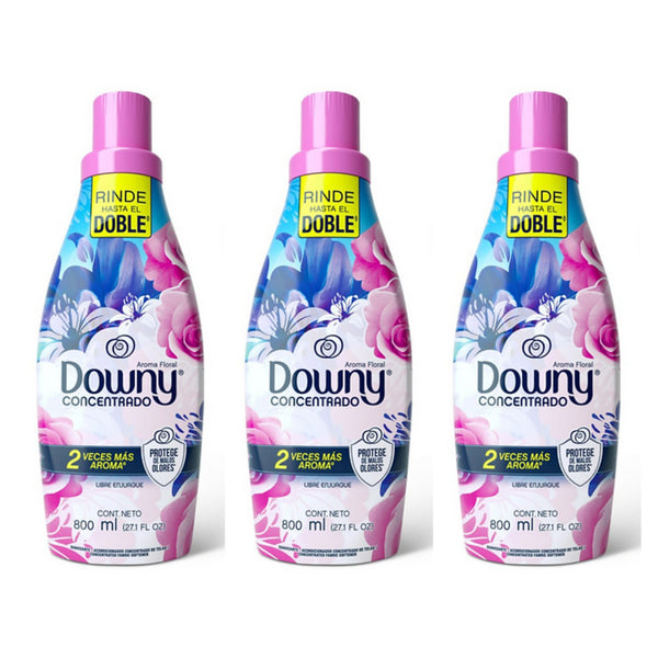 Downy Fabric Softener - Aroma Floral, 800ml (Pack of 3)