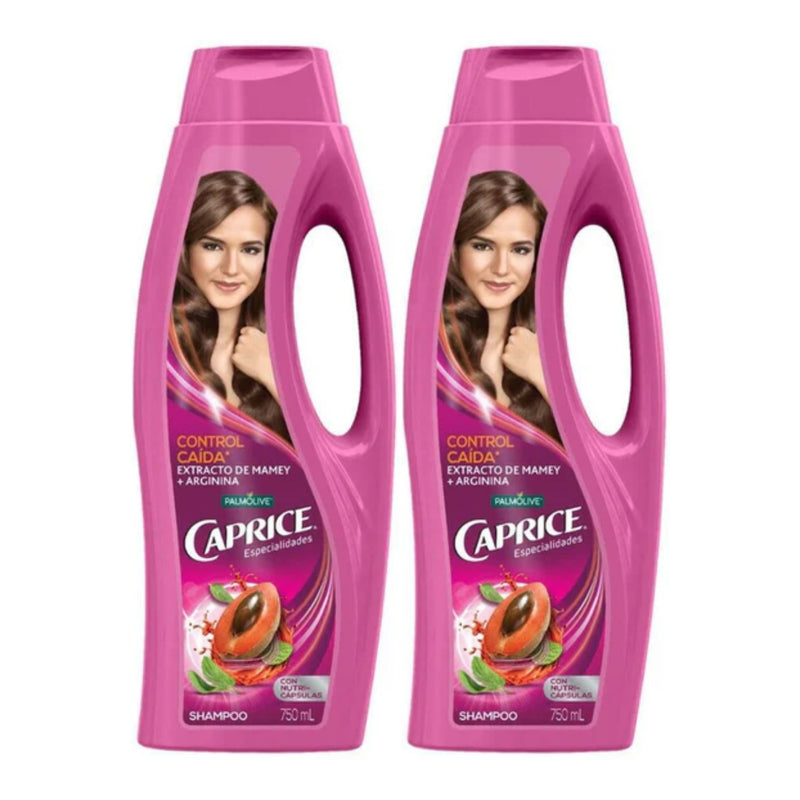 Caprice Shampoo Control Caida (Extracto de Mamey + Arginina), 750ml (Pack of 2)