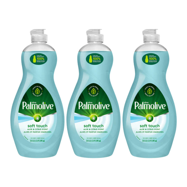Palmolive Ultra Soft Touch Aloe & Citrus Scent Dish Liquid, 20 oz. (Pack of 3)