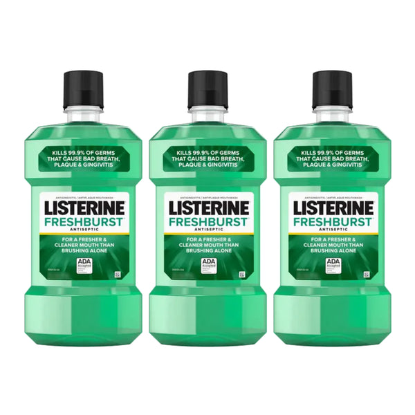 Listerine Freshburst Antiseptic Mouthwash, 8.45oz (250ml) (Pack of 3)