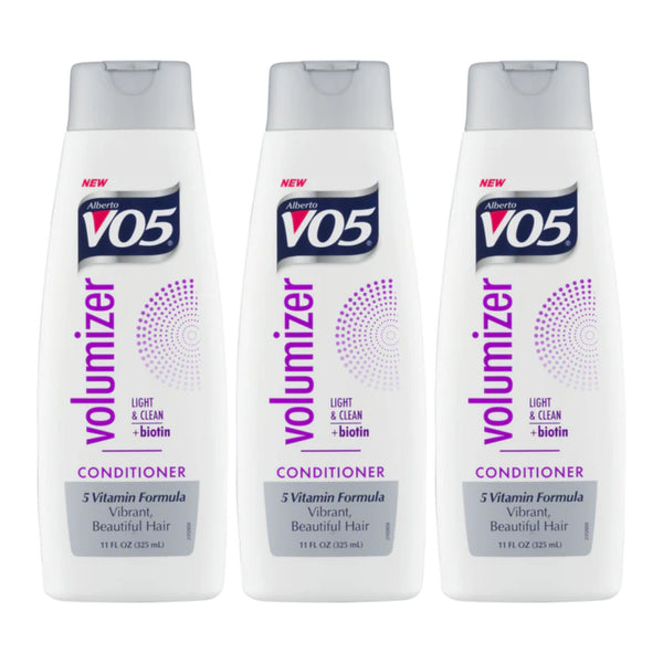 Alberto VO5 Volumizer Conditioner Light & Clean + Biotin, 11 oz. (Pack of 3)