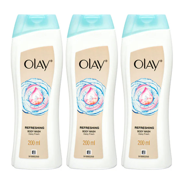 Olay Refreshing Daisy Fresh Body Wash, 200ml (Pack of 3)