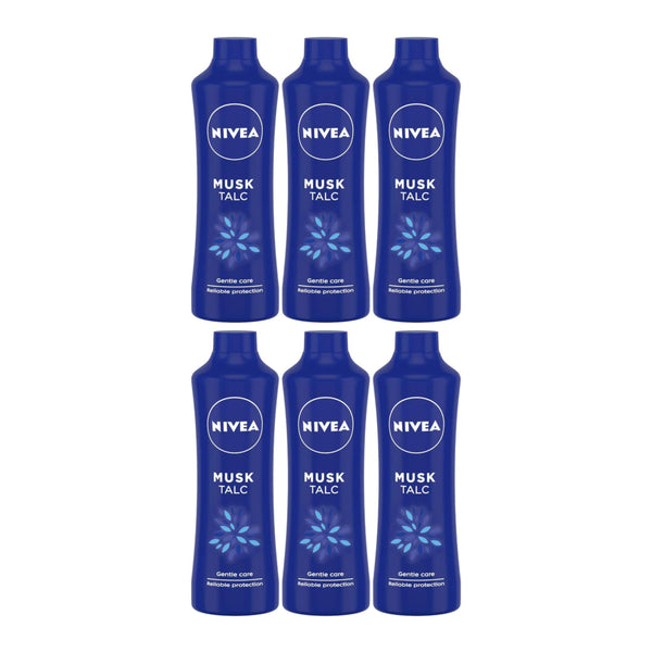 Nivea Musk Talc Gentle Care Reliable Protection, 400g (Pack of 6)