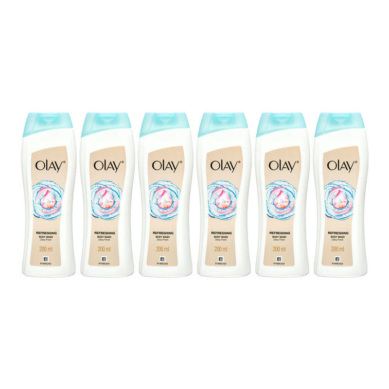 Olay Refreshing Daisy Fresh Body Wash, 200ml (Pack of 6)