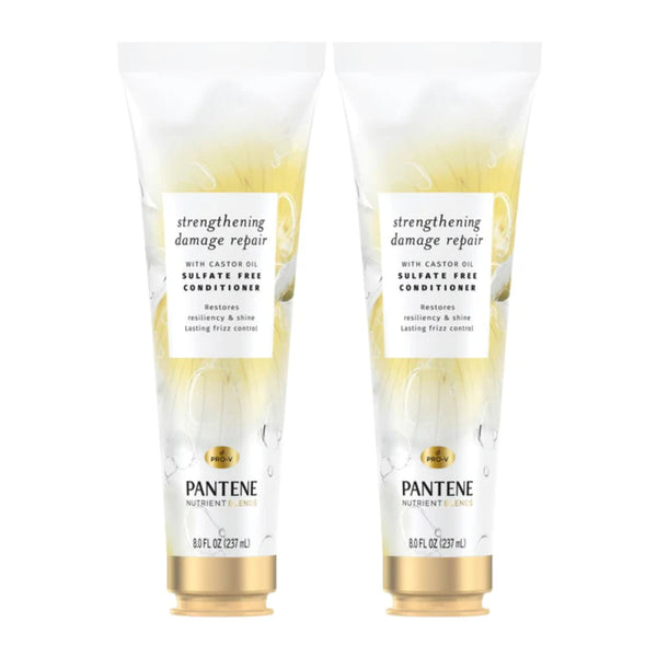 Pantene Nutrient Blends Fortifying Damage Repair Conditioner, 8oz (Pack of 2)