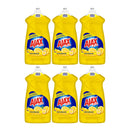 Ajax Ultra Lemon (Super Degreaser) Dish Liquid, 28 oz. (828ml) (Pack of 6)