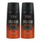 Axe Energised Deodorant + Body Spray, 150ml (Pack of 2)