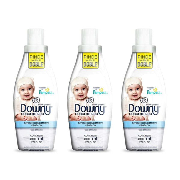 Downy Baby Fabric Softener - Suave y Gentil, 800ml (Pack of 3)