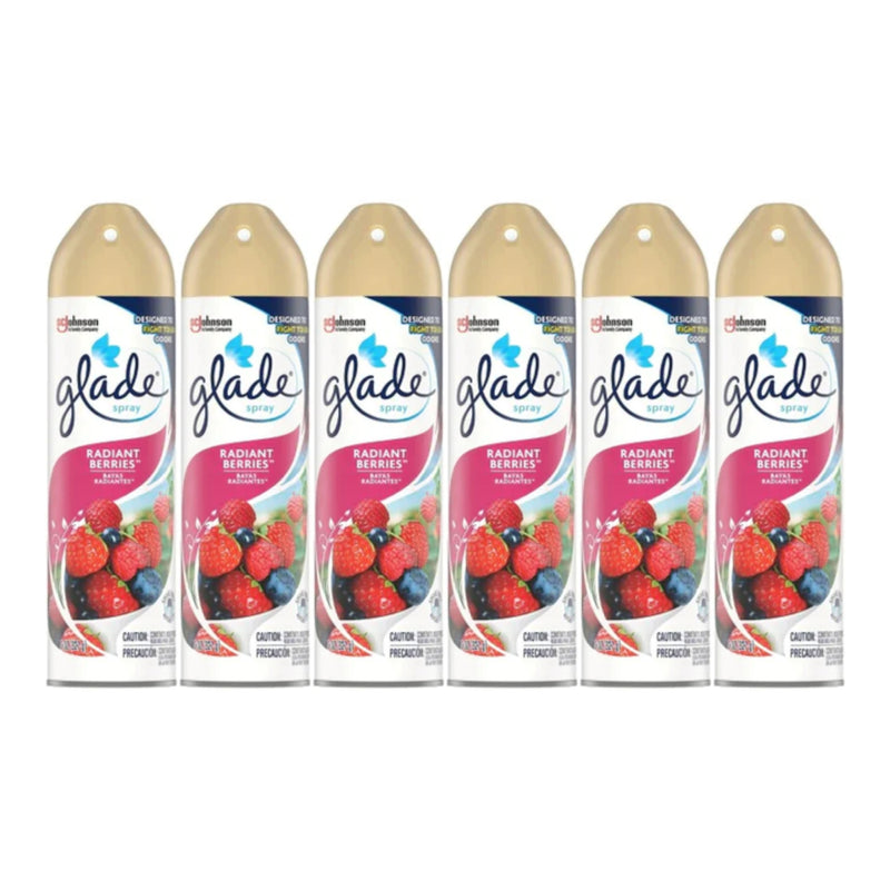 Glade Spray Radiant Berries Air Freshener, 8 oz (Pack of 6)