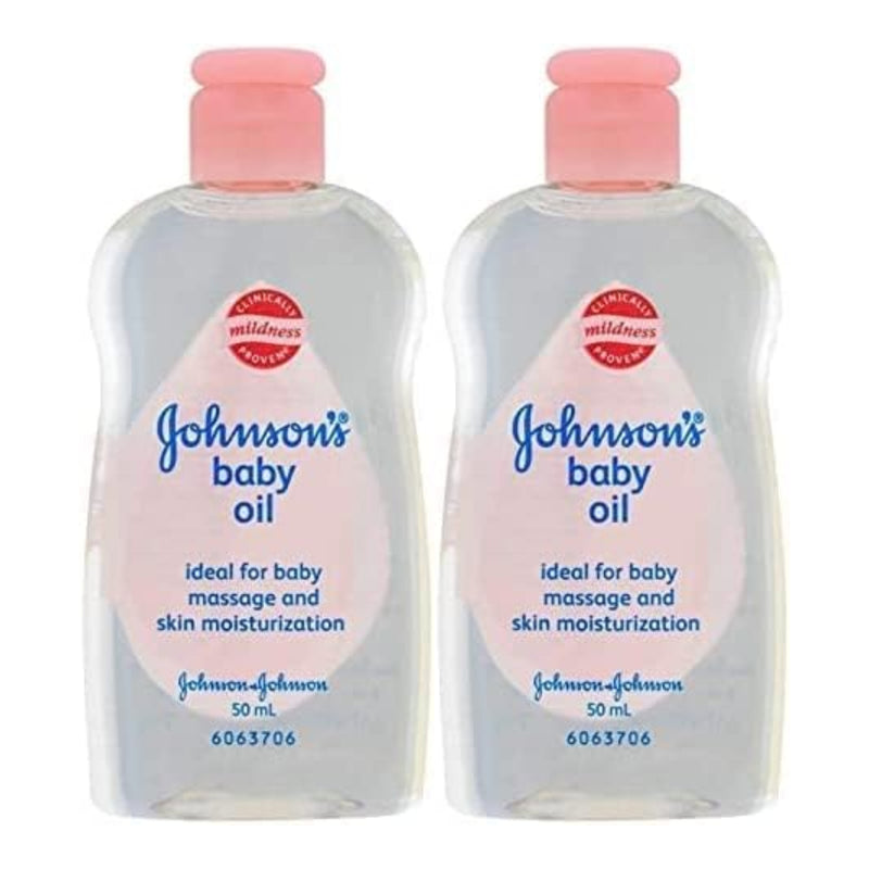 Johnson's Baby Oil, 1.7 oz (50ml) (Pack of 2)