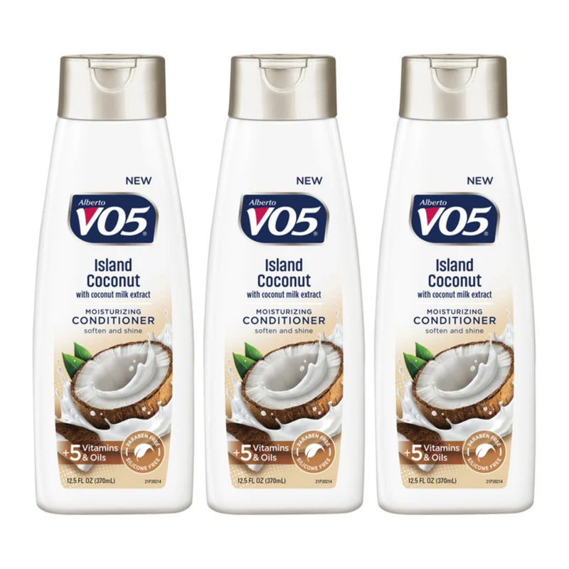 Alberto VO5 Island Coconut w/ Coconut Milk Conditioner, 12.5 oz. (Pack of 3)