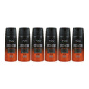 Axe Energised Deodorant + Body Spray, 150ml (Pack of 6)