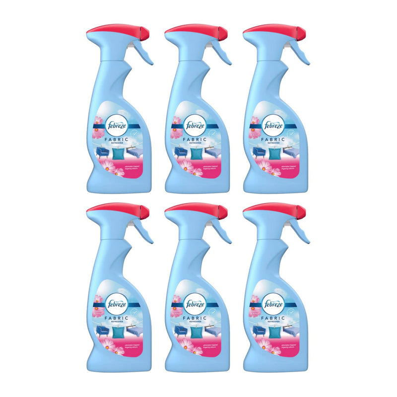 Febreze Fabric Refresher - Blossom & Breeze Scent, 375 ml (Pack of 6)