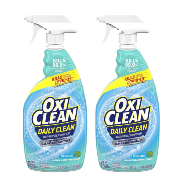 OxiClean Daily Clean Multi-Purpose Disinfectant Spray, 30 Fl Oz (Pack of 2)