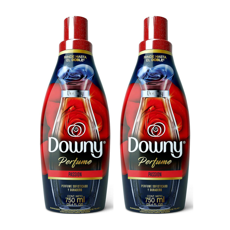 Downy Fabric Softener - Perfume Collections Passion, 750ml (Pack of 2)